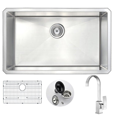ANZZI VANGUARD Series KAZ3018-035B Kitchen Sink Kitchen Sink ANZZI